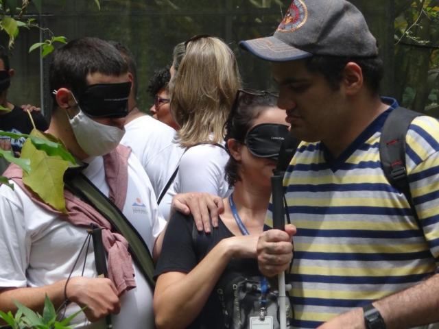 A Mata Santa Genebra recebeu a visita do @centrobraillecampinas para um passeio especial pela floresta. - Cidão Santos