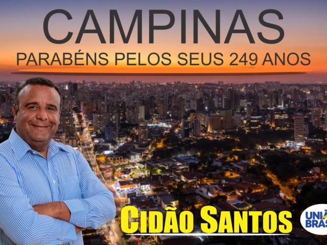 249 anos de história, és um exemplo de progresso, - Cidão Santos
